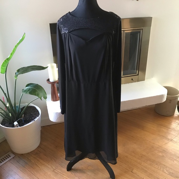 NWT New Noir Black Evening Dress Size 1X - Picture 1 of 8